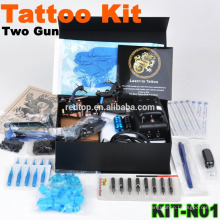Auf Verkauf komplette Tattoo Maschine Kit, zwei Pistole, neue Design